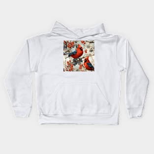 North American Birds - Cardinal Kids Hoodie